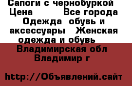 Сапоги с чернобуркой › Цена ­ 900 - Все города Одежда, обувь и аксессуары » Женская одежда и обувь   . Владимирская обл.,Владимир г.